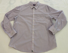 UNTUCKit Men's Wrinkle Free Denning Shirt XL Slim Fit Striped Blue Pink Cotton