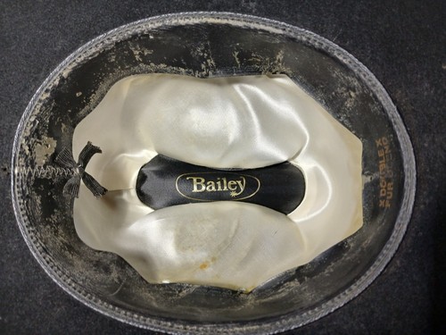 Size 7 1/8 7 1/4 Vintage Bailey Cowboy Hat Fur Felt Cowboy Hat Black Cowboy Hat - Picture 15 of 24