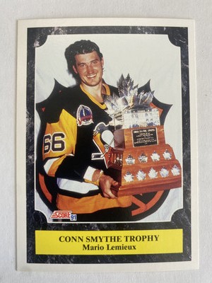 1991 Score American #426 Mario Lemieux (Conn Smythe Trophy) Near mint or better