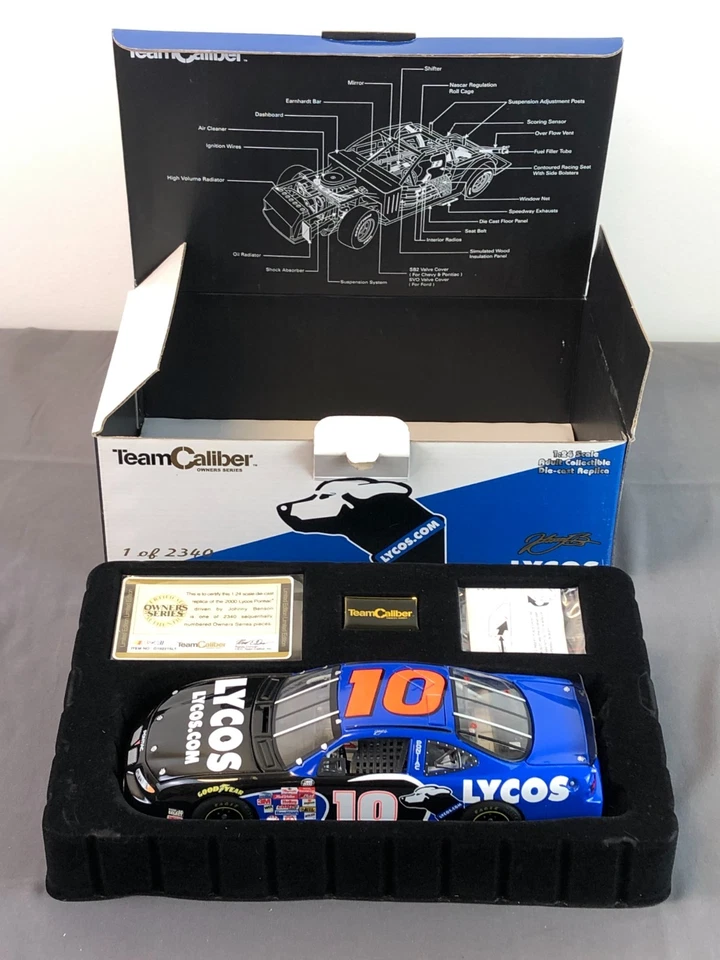 Team Caliber 1:24 Diecast JOHNNY BENSON 2000 LYCOS PONTIAC GRAND PRIX Nascar - Image 3 of 4