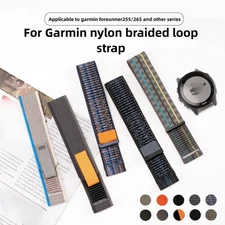 For Garmin Forerunner245/255/265M Nylon watch Strap band Sports 22mm with tool
