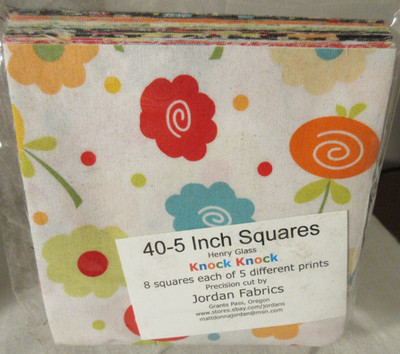 Henry Glass KNOCK KNOCK Fabric Charm Pack 40-5 Inch Squares