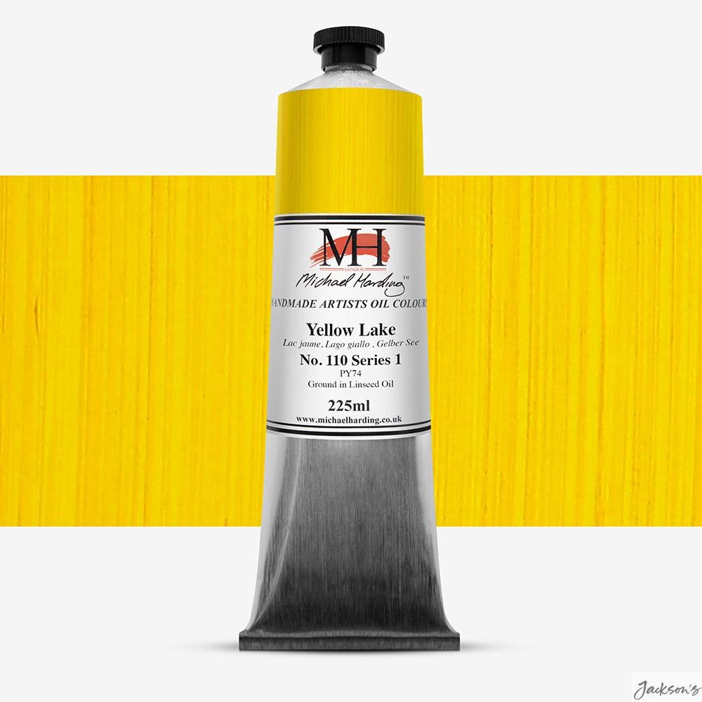 Michael Harding Oil Paint PY74 225ml Yellow Lake For Artists Painting