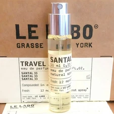 Le Labo SANTAL 33 Eau De Parfum Travel Size Spray 10ml/0.33oz - Authentic Parfum