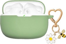 JBL Vibe Beam/JBL Vibe 200TWS Case Cover with Cute Bee Daisy Flower Charm Keycha