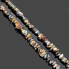 Natürliche Tahiti Südsee "Leyte" Regenbogen Multi Color Perlen Lose Strang 14...