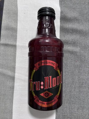 True Blood Tru O Positive Orange Drink Sealed HBO Carbonated Bottle Vampire