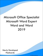 Microsoft Office Specialist Microsoft Word Expert Word and Word 2019 Prep