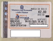 Marche da bollo nuove 2 euro - 4 marzo 2025