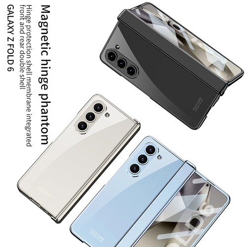 Funda protectora de pantalla con bisagra magnética transparente para Samsung Z plegable 6/7 - Imagen 5 de 11