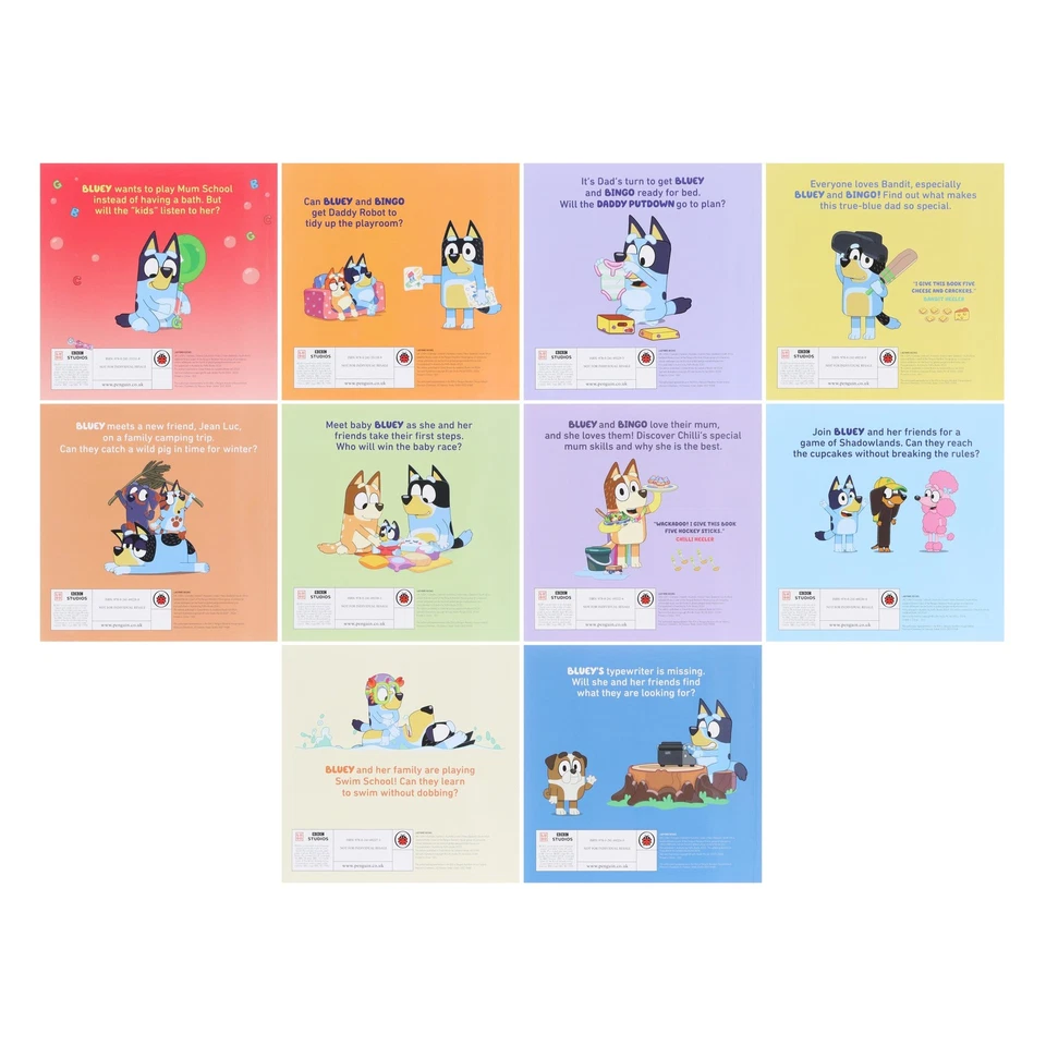 Bluey Gotta Be Done! 10 Picture Books Collection Box Set - Ages 3-7 - Paperback Foto 3 de 4