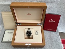 Vintage Omega Seamaster Pre Bond Black 396.1062 Quartz Men's Swiss mid-size 36mm