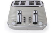 Salter Ripple Toaster 4 Slice, 6 Browning Levels Taupe