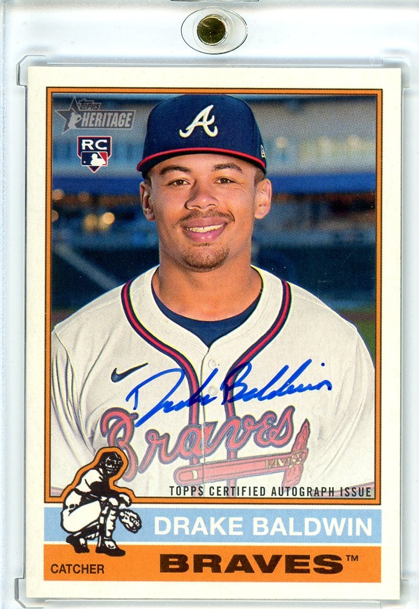 2025 Topps Heritage High Number #ROA-DBA Drake Baldwin RC Real One Autograph