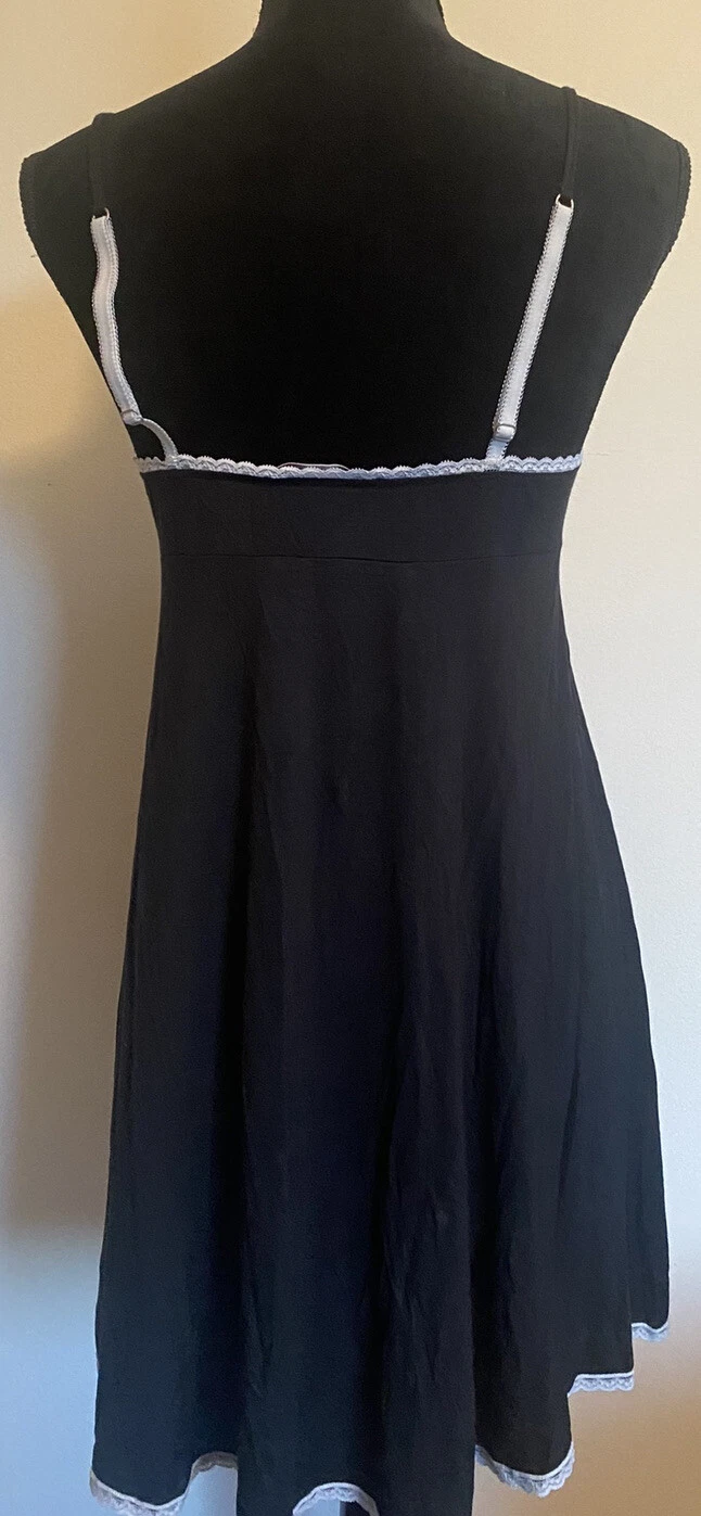 UNDERCOVER VICTORIA’S SECRET ABITO DA NOTTE SLIP DONNA NERO PIZZO ORLO LINGERIE TAGLIA LARGE