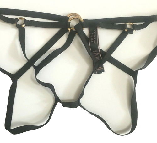 Sexy Bragas Cheekini Victorias Secret Negras Showstopper Talla L Junta Tórica con Tirantes - Imagen 5 de 12