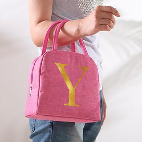 Pink Insulated Lunch Bag Cool Bag Kid Lady Adult Women Food Storage Lunch Box UK - Picture 33 of 35