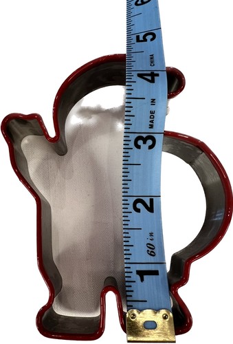 2 Stainless Steel Cookie Cutters Santa/Candy Cane COOKIE CUTTER Threshold - Picture 10 of 12
