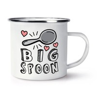 Groß LöFfel Emaille Becher Tasse Valentinstag Happy Ehefrau Freund Liebe