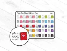2481~~Plan Next Week Planner Stickers.
