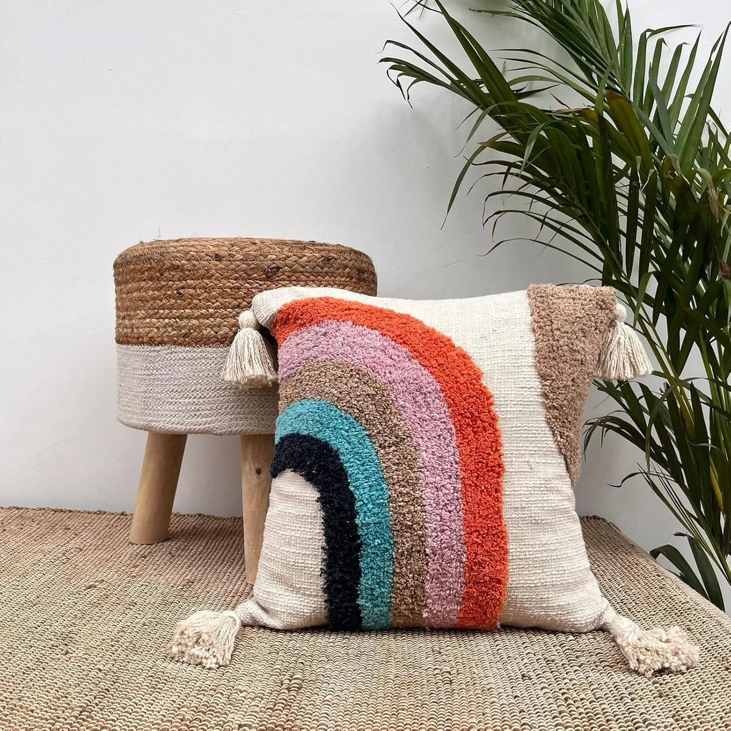 Ivory Luxury Sofa Cushion Cover, Home Decor Zipper Closure Cushion Cover