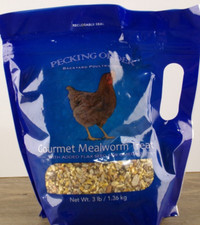Pecking Order Gourmet Mealworm treat 3lb Bag, BB 9/08/2024, New