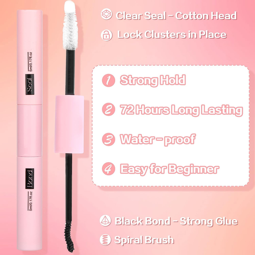 DIY Lash Extension Kit 80 Pcs Cluster Lashes Natural Wispy by Ruairie - Picture 6 of 7