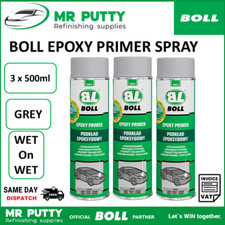 3 x Epoxy primer BOLL 0.5L grey SPRAY anti-corrosion 500ml aerosol