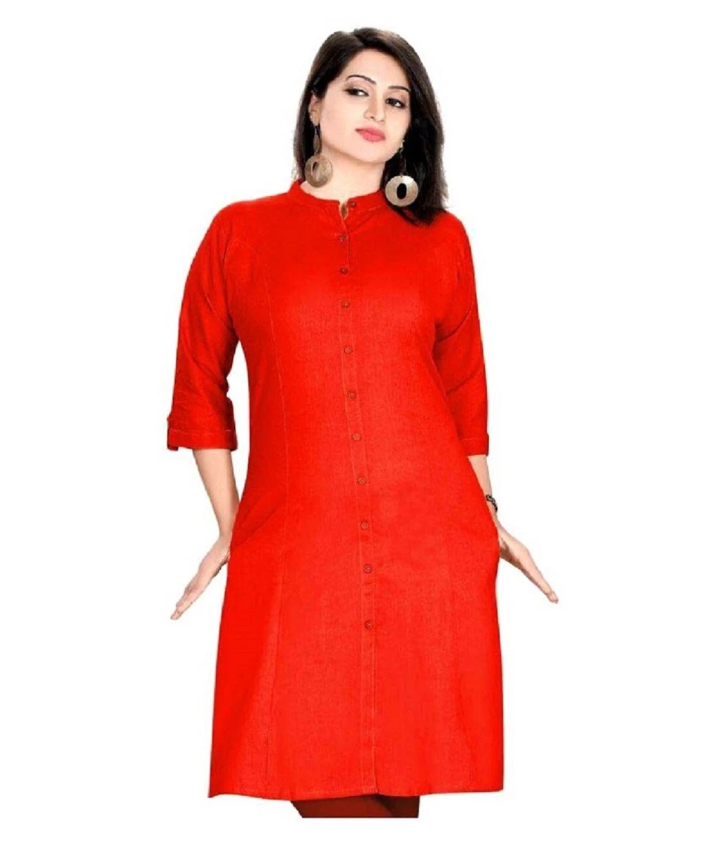 Shritikas Women Cotton Kurti | Formal Wear Kurti | Staight Kurti | Extra  Big Size Kurti | Cotton Kurti with Pocket | Office Wear Kurti | Kurti  Length 44