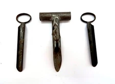 x3 Antique Hand Held Kreamer Apple Corer ~ 1 is signed ~ Nice Old Lot!!