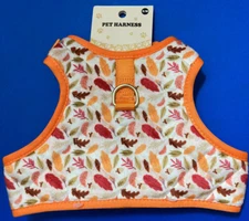 Fall Quilted Fabric Dog Harness w/ adjustable straps~ S/M~chest up to 19"~NWT