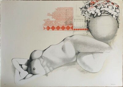 Piero Thirteen lithograph one day like any other 70x50 signed numbered 1976