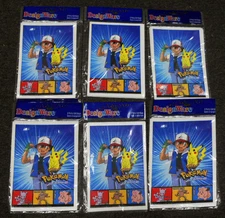 6 packs (48 bags) POKEMON GO Birthday Party GOODY CANDY BAGS ASH - PIKACHU