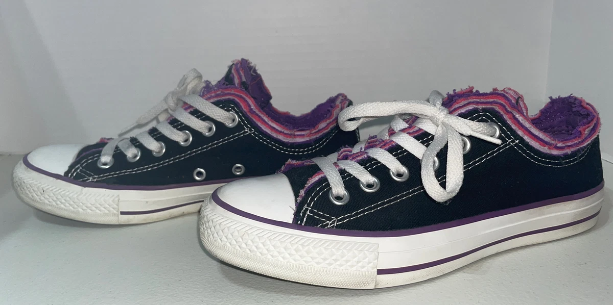 Purple converse cheap low top