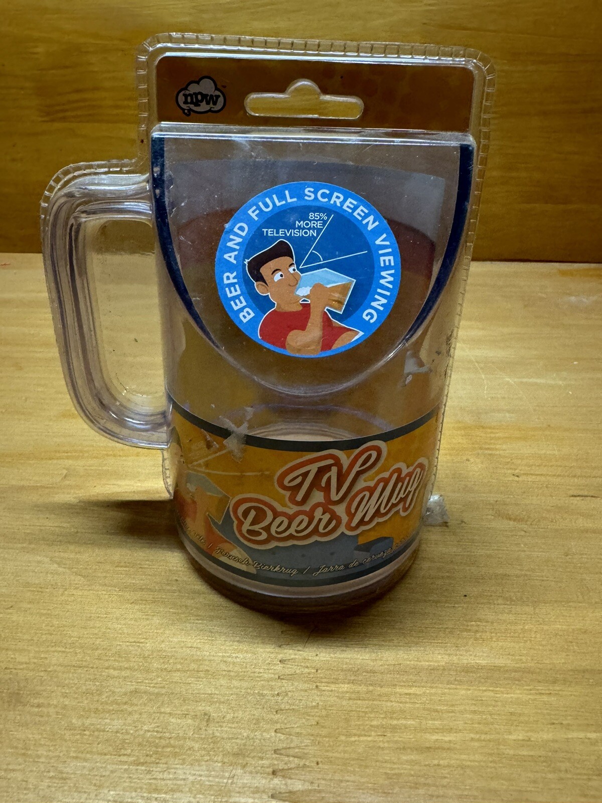 NPW New-Tv Beer Mug Gag Gift-(D4)