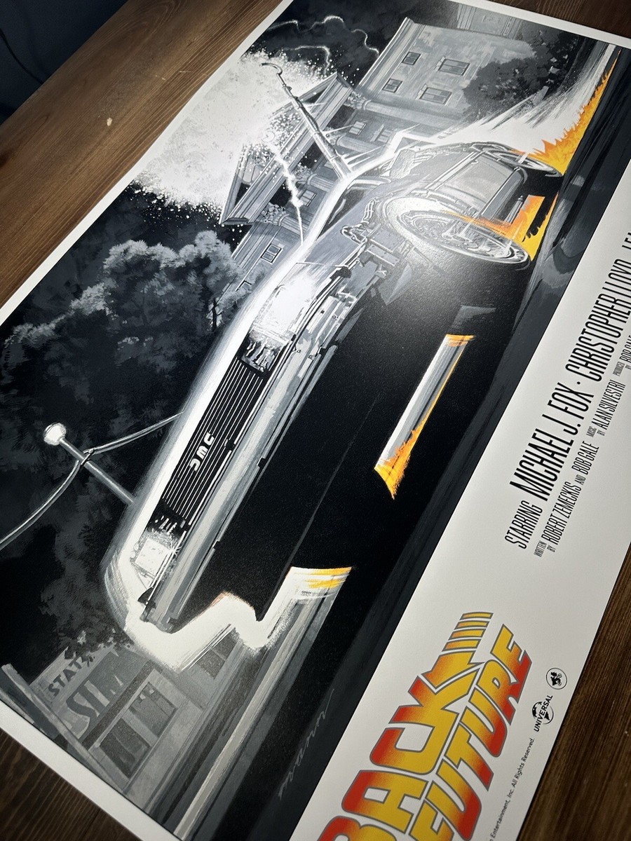 Back To The Future” VERSION C Art Print Movie Poster By Paul Mann