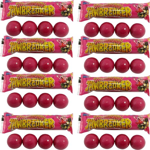 ZED Candy Strawberry Jawbreaker Hard Candy with a Bubble Gum 41g - Picture 3 of 5