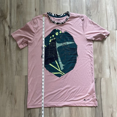 NWOT Adidas x Disney Youth 13-14Y The Lion King Simba Soccer Shirt Pink Green - Picture 7 of 11