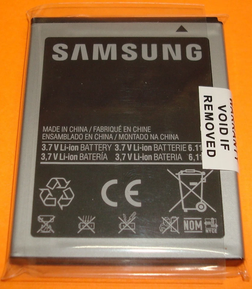 Batería de teléfono celular Samsung Android 3,7 V Li-Ion OEM EB524759VA, 1650 mAh, 6,11 Wh Foto 2 de 3