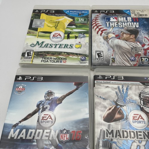 PlayStation 3 (PS3) - Lot of 6 - Madden 13 MADDEN 16 MLB 11 THE SHOW FIFA GOLF - Picture 3 of 8