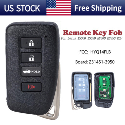 231451-3950 HYQ14FLB Smart Remote Key Fob for Lexus IS300 IS350 RC300 RC350 RCF
