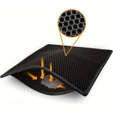 1pc Waterproof Anti-slip Extra Large Litter Honeycomb Mat Double Layer 30*24"