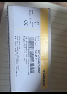 1 PCS TURCK Remote module TBEN-S1-4DIP-4DOP 6814021 ALL New in Box