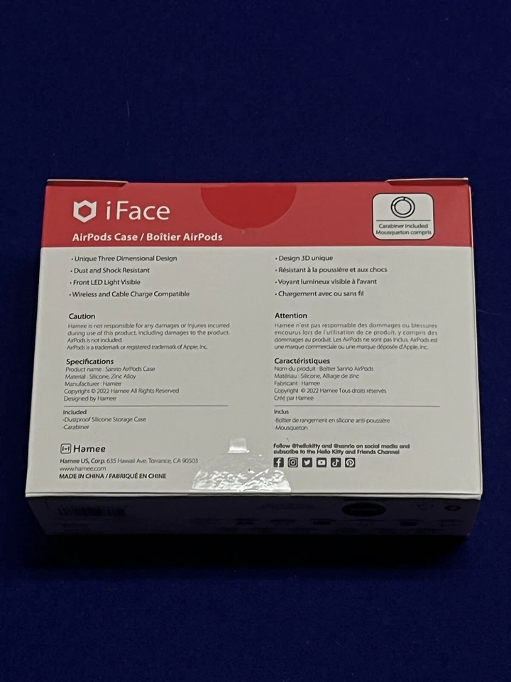 Sanrio Hello Kitty Kuromi Wireless Earbud Case Silicone Cover 3rd Gen AirPod NEW - Image 3 of 4