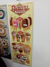 insegna targa tabella listino  sanson gelati Prestige 1997 ottima pubblicitaria