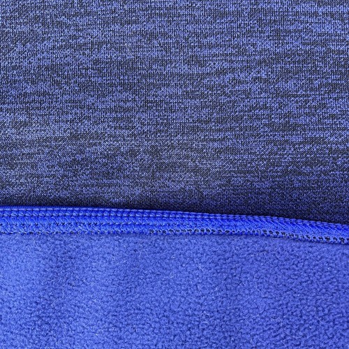 ADIDAS SPACE KNIT NAVY HOODIE CLIMAWARM Y2K ACTIVEWEAR GYM JUMPER UK XL - Picture 5 of 6
