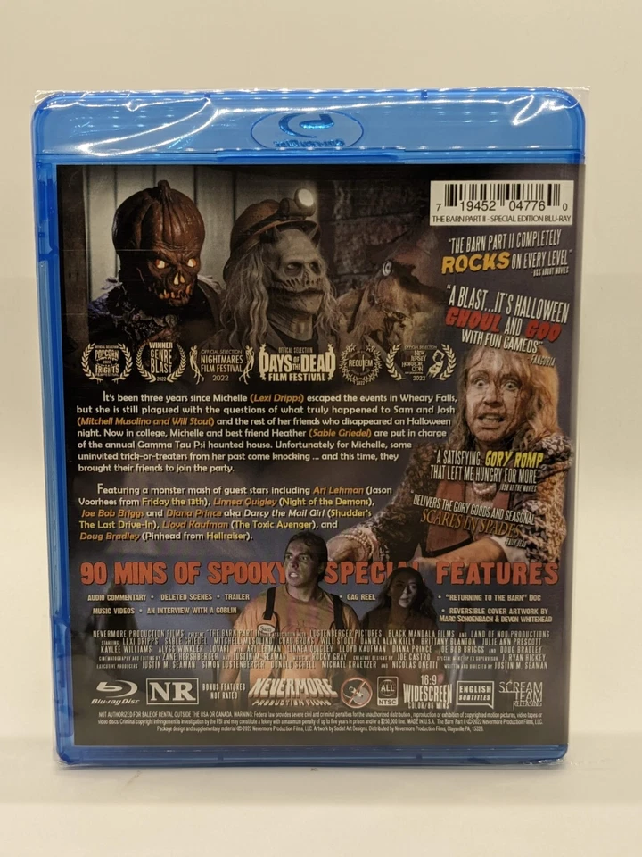 The Barn Part 2 Bluray with LE Slip Cover BRAND NEW! Joe Bob Briggs-Diana Prince - Image 4 of 4