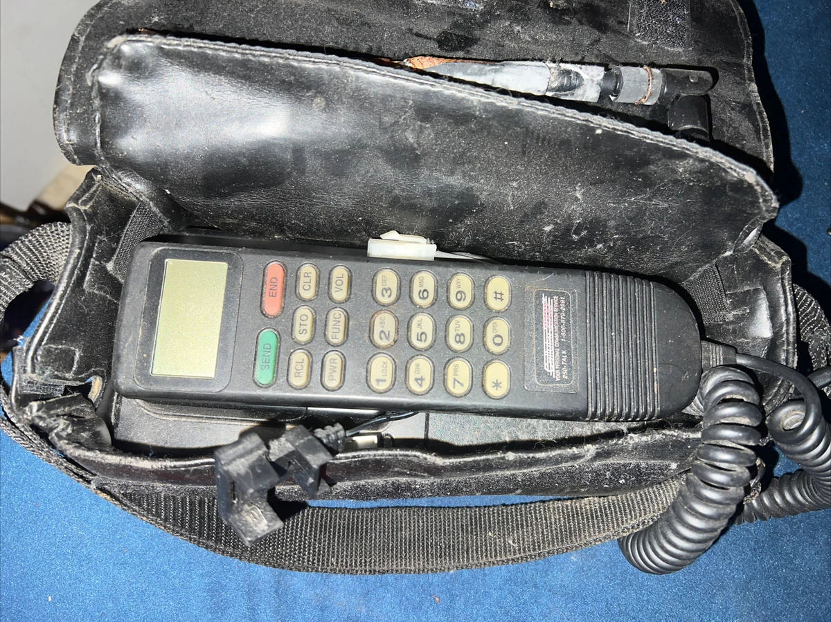 Vintage Cellular2000 Portable Phone w Case Cellular 2000 Cell Phone