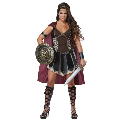 Antico guerriero romano spartano gladiatore cosplay donna e uomo cavaliere principessa Xena - Foto 2 di 19